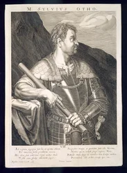 M. Silvius Otho Emperor of Rome 68 AD engraved by Aegidius Sadeler